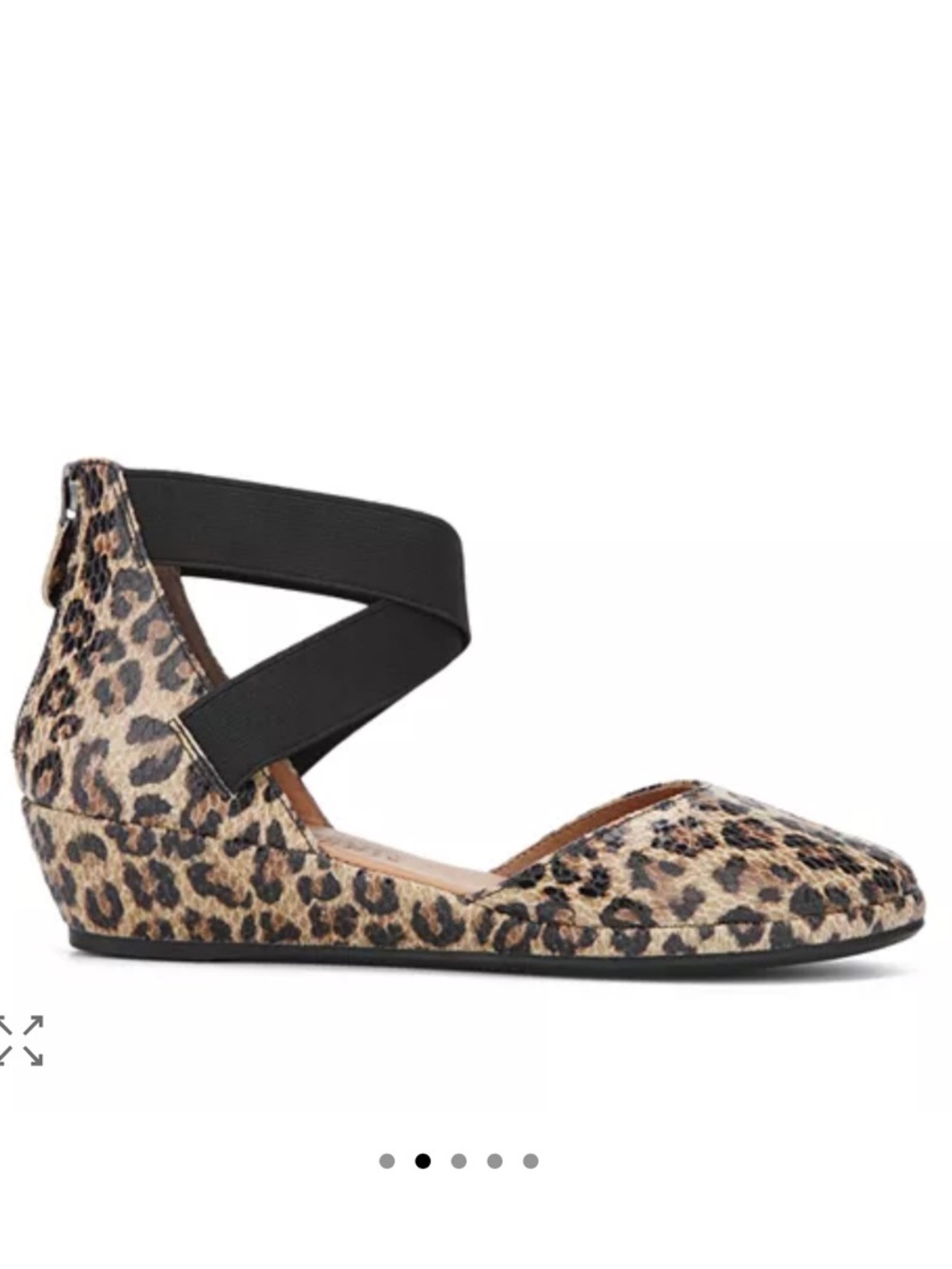 Gentle Souls by Kenneth Cole Noa Leopard Leather Flats 5.5